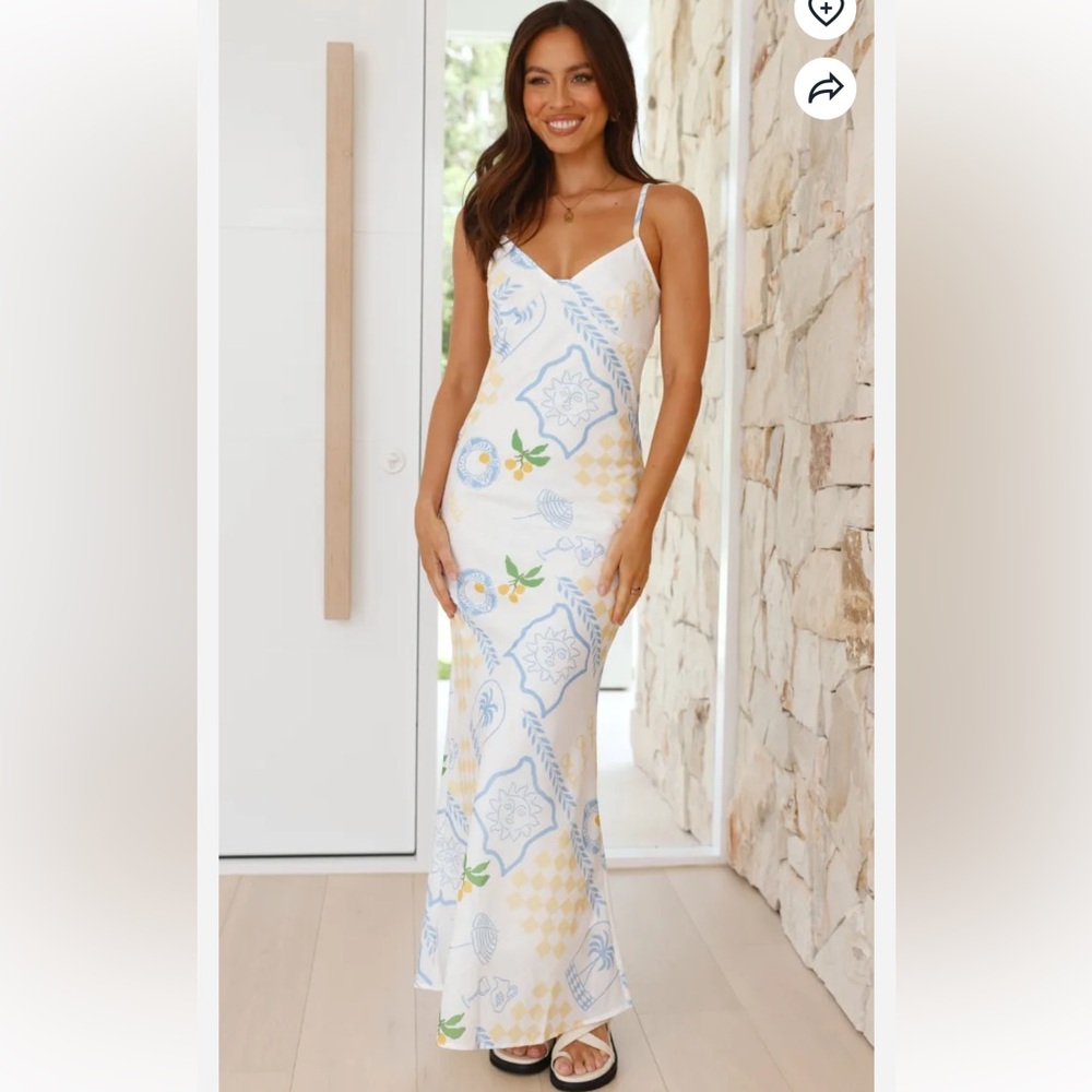 Italian Summer Maxi Dress NWT
